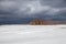 A winter storm approaches the shores of Southern Georgian Bay in Lighthouse Point