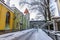 Winter streets of old Tallinn, Estonia