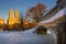 Winter Sunrise on Central Park and Upper West Side, NYC