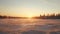 Winter Sunrise In Frozen Wild: Charming Rural Scenes In Uhd