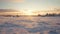 Winter Sunrise: Scenic 32k Uhd Image Of Snow Covered Field In Rural Finland