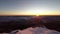 Winter sunrise time-lapse from the top