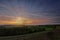 Winter Sunset in The Lincolnshire Wolds,UK