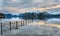 Winter sunset over Derwentwater