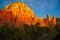 Winter Sunset on the Red Rocks of Sedona