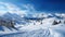 Winter in the swiss alps, Switzerland. Panoramic view