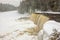 Winter at Tahquamenon Falls, Upper Michigan Waterfall, USA