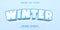 Winter text, cartoon game style editable text effect