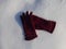 Winter time ladies hand gloves 