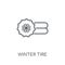 Winter tire linear icon. Modern outline Winter tire logo concept