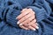 Winter trend knit manicure