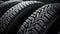 Winter tyres with snow, tyre change season