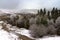 Winter in the Ukrainian Carpathians.