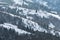 Winter view of Carpathian Mountains from the Synevyr pass