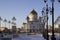 Winter view on Christ the Savior Cathedral Moscow