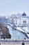 Winter view from the City Hall Tower in Oradea Romania
