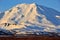 Winter view of eruption active Volcano