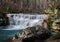 Winter View of Fenwick Mines Waterfalls