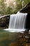 Winter View of Glade Creek Falls - Appalachian Waterfall - West Virginia