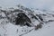 Winter view of high dolomites in Valle Aurina with snow near Casere, South Tyrol, Italy