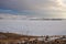 Winter view on the island Ogoy on Lake Baikal