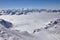 Winter view from Kitzsteinhorn peak,