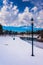 Winter view of Kiwanis Lake, in York, Pennsylvania.