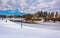 Winter view of Kiwanis Lake, in York, Pennsylvania.