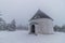 Winter view of Kunstatska kaple chapel in Orlicke hory mountains, Czech Republ