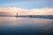 Winter view of a lighthouse in Trondheim