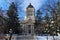 Winter view on Manitoba Legislature building. Winnipeg, Manitoba, Canada. This neoclassical building with the Golden Boy