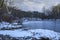 Winter View on an Overcast Day on West Canada Creek where It Unites with the Mud and Cincinnati Creeks, Barneveld, New York