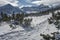 Winter view of Pirin Mountain near Bezbog Peak, Bulgaria