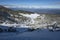 Winter view of Pirin Mountain near Bezbog Peak, Bulgaria