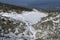 Winter view of Pirin Mountain near Bezbog Peak, Bulgaria