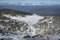 Winter view of Pirin Mountain near Bezbog Peak, Bulgaria