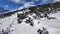 Winter view of Pirin Mountain near Polezhan and Bezbog Peaks, Bulgaria