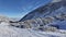 Winter view of Rila mountain near Musala peak, Bulgaria