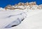 Winter view of Sella group, Dolomites, Italy