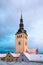Winter view of the Tallinn. Church Niguliste
