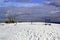 Winter view to lookout tower Devin in Palava