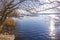 Winter view of Wannsee lake in Berlin, Germany