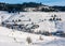 Winter village landscape in Black Forest, Germany