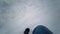 Winter Walk Pov Hiking Scene With Legs in High Snow. Looking Down at Feet Walking Through Deep Snow, First Person View