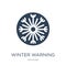 winter warning icon in trendy design style. winter warning icon isolated on white background. winter warning vector icon simple