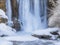 Winter Wonderfall: A Breathtaking Snowy Waterfall Scene