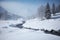 Winter wonderland in the Austrian Alps, a picturesque snow covered landscape