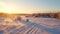 Winter Wonderland: Captivating Frozen Landscape In Rural Finland