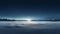 Winter Wonderland: Captivating Motion Blur Panorama Of A Snowy Field And Lake