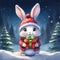 Winter Wonderland: Chibi Bunny\'s Christmas Surprise
